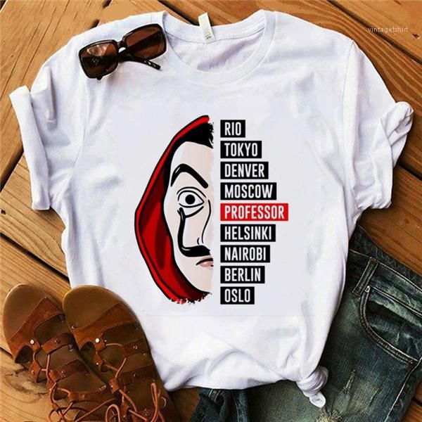 

vogue casual t shirt female summer womens 2020 designer womens t shirt house paper t shirt womens, White