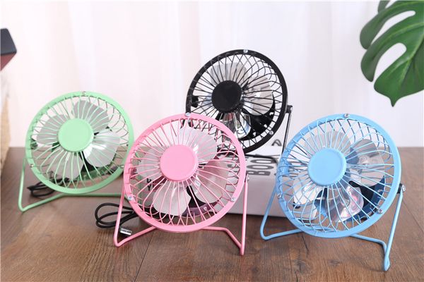 2019 Summer Quiet Tablet Fan Portable Usb Metal Fan Desk Cooling
