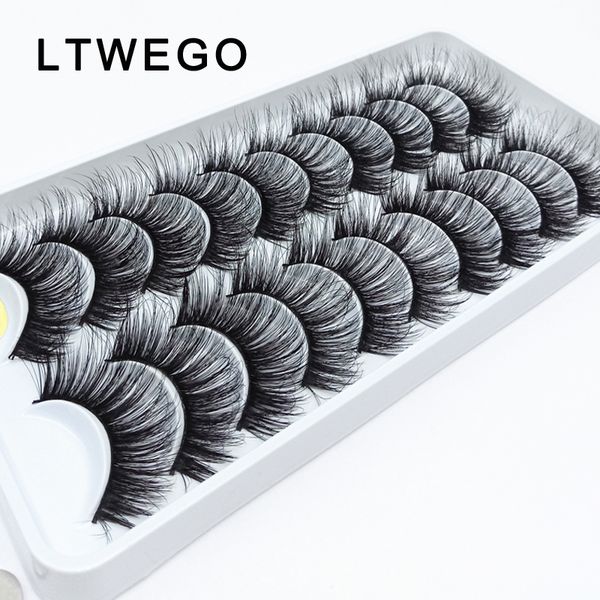 

ltwego 3d mink false eyelashes wholesale thick strip eye lashes 3d mink lashes makeup dramatic long thick 10pairs