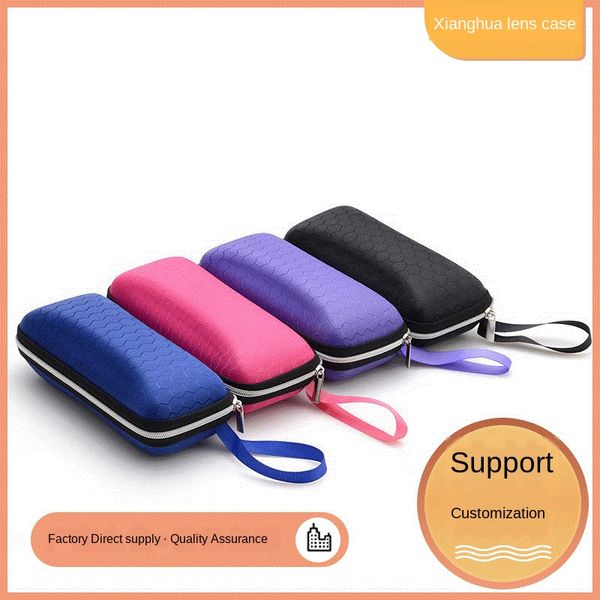 

black eva zipper soft bag high-end square box sun sunglasses glasses case
