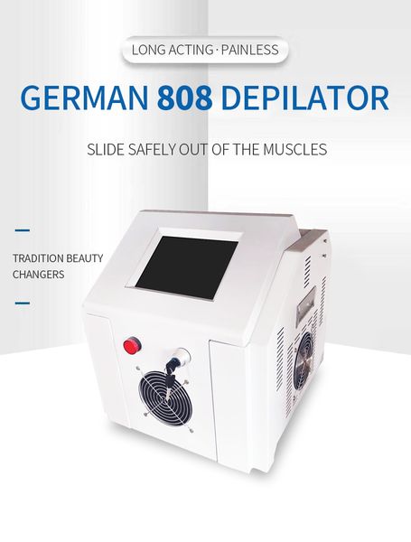 

2019 808nm skin rejuvenation laser treatment lazer hair removal professional 808 nm diode machine ice laser machine, Black