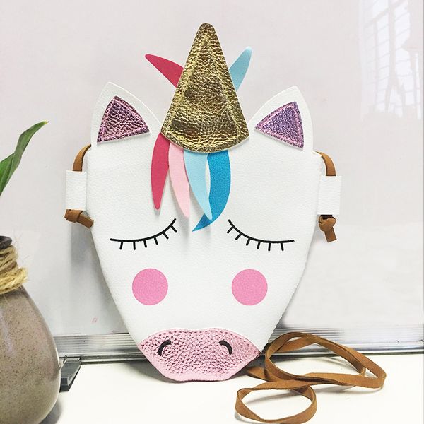 

Unicorn Coin Кошелек для Детского Сумка через плечо с ремешком Kid Lovely PU Wrap Открытый Поку