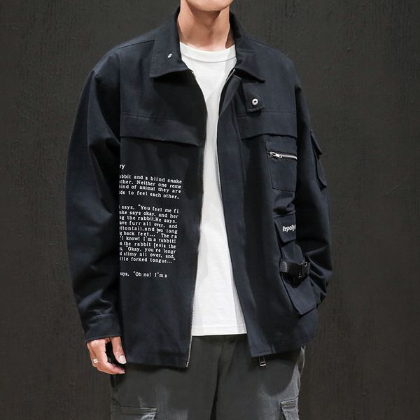 

autumn printing oversize m-5xl new brand coat men fashion loose casual streetwear cloth harajuku soft men laple pockets jacket, Black;brown