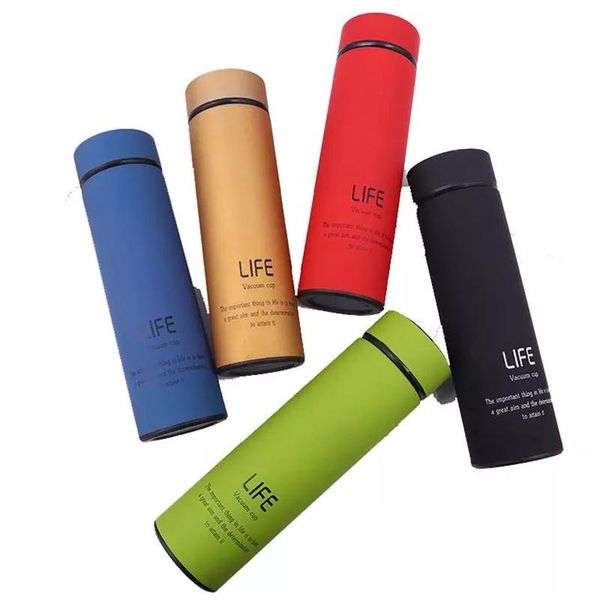 

500ml thermo tea vacuum fla k with filter tainle teel 304 thermal cup coffee mug water bottle office bu ine tainle teel tumbler