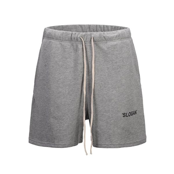 

europe and america high street bieber with the letter printing limited edition double-line terry cloth casual shorts ins tide sh, White;black