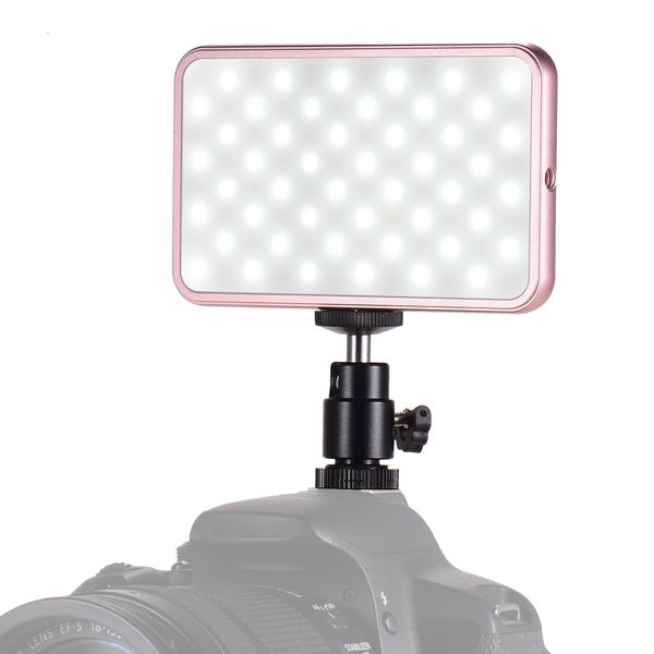 

andoer fl-08 mini led video light camcorder pgraphy lighting 3000k-5500k dimmable lamps for canon nikon sony dslr camera