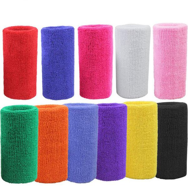 

1 pcs wristbands sport sweatband hand band sweat wrist support brace wraps guards for gym volleyball basketball protect band, Black;red