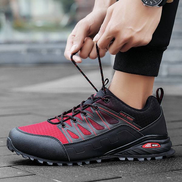 

men's hiking shoes outdoor sneakers non-slip camping shoes big size low trend man sports