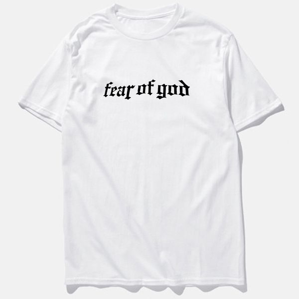 

summer fear of god hi-street t-shirt black gray short sleeve men hip hop t shirts plus size m-3xl ing, White;black