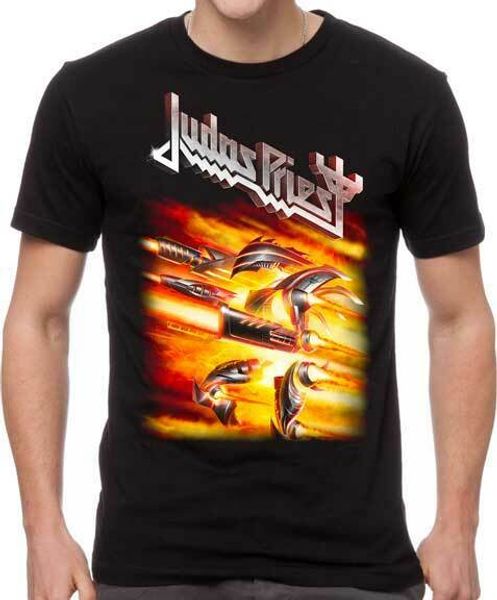 

judas priest - firepower - t shirt s-m--xl-2xl new official h3 sportgear merch, White;black