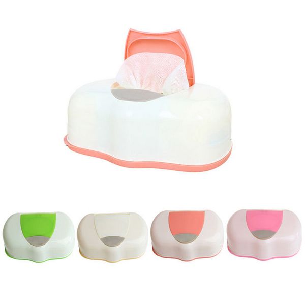

wet tissue box plastic automatic case real tissue case baby wipes press pop-up design home holder accessories