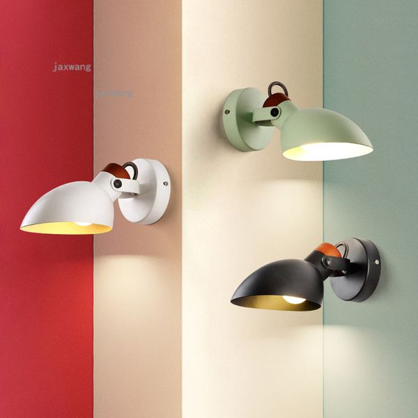 

nordic living room wall lamps modern led macaron warm sconces lighting beside bedroom creative wall light kitchen accessories