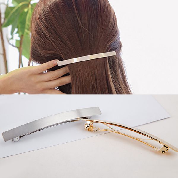 Sale Geometric Line Barrettes Girls Metal Smiple Hair Clip