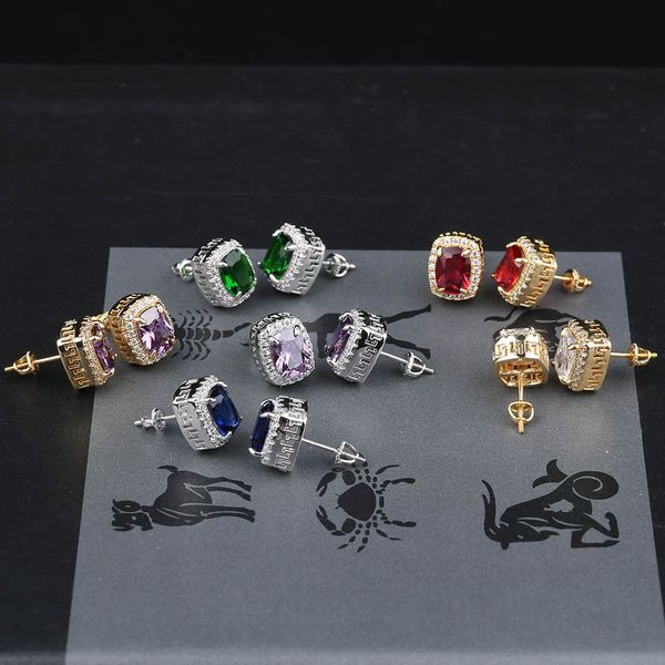 

inshiphop full hip hop ear nail colour will a zirconium stone personality earring golden australian ornaments
