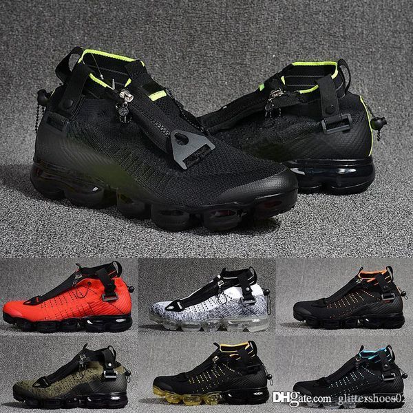 

designer fashion air zipper cushion shoes mens luxury rn mvapors for men white red dark green maxes chaussures sale, Black