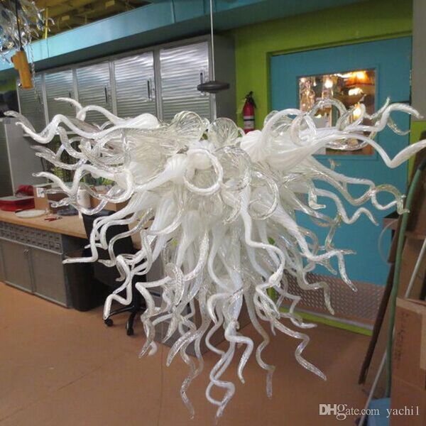 

beautiful white color modern chandelier light for home decoration living room glass art lighting chihully hand blown glass pendant light