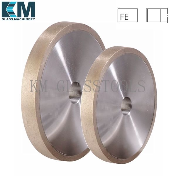 

km 100x22xfe8/10/12/15/19/25mm flat edge (1a1)peripheral daimond wheels,grinding wheel,for glass grinding machine