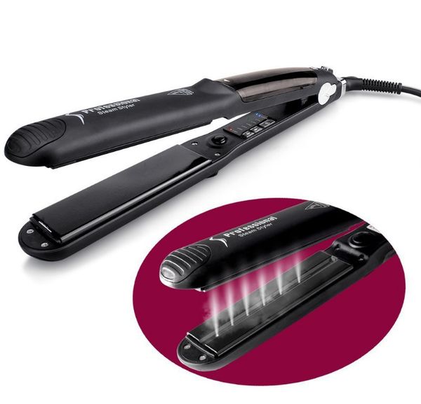 

hair straightener professional hair salon steam styler flat ceramics organosilicon hair straightening irons flat iron dhl ing