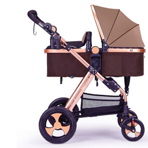 

high landscape stroller ultra light portable can sit reclining folding absorbers can be on the plane children's trolley