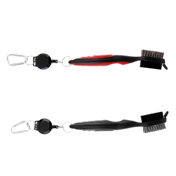 

two sides golf club brush 1 red + 1 black