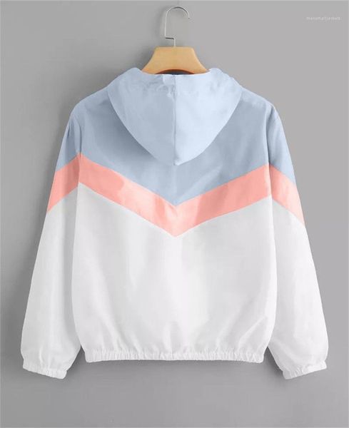 

coats women designer patchwork jackets three color long sleeve hooded jackets spring autumn womens, Black;brown