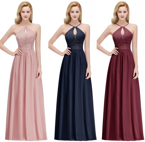 Acheter Moins De 40 Robes De Demoiselle Dhonneur été Plage Boho Mousseline De Soie Dentelle Mariage Robe De Soirée Invité Robe De Soirée Pas Cher