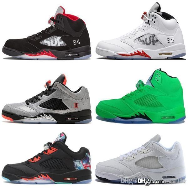 

new 5 5s wings international flight mens basketball shoes red blue suede white black sup men sports sneakers designer trainers us 7-13