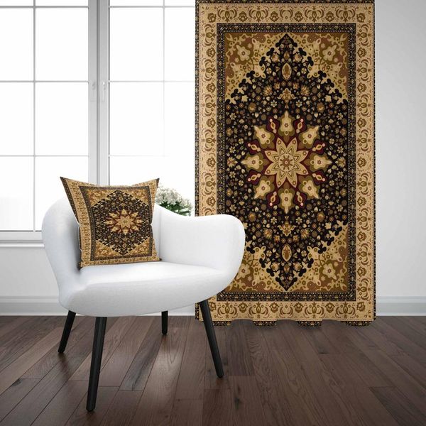 

else yellow black antique turkish ottoman vintage 3d print living room bedroom window panel curtain combine gift pillow case