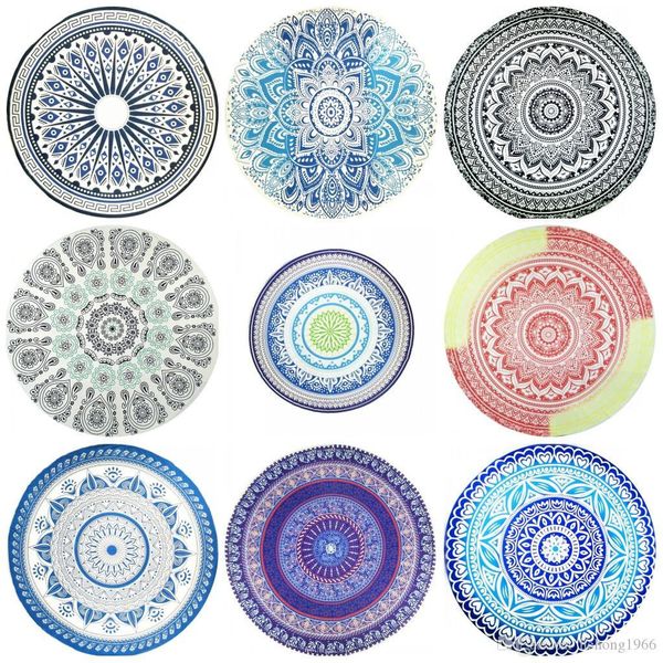 

mandara цветок маты 150 * 150см мочалкой soft мочалку круглый washrag вс shading пляжное полотенце удобная шали горячее 16ag b