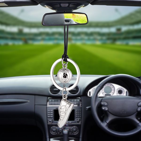 

car pendant football soccer shoes ornaments charms rearview mirror decoration hanging auto decor cars accessories styling gifts