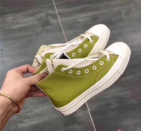 

2019 renew 70s denim canvas shoes moss natural black fashion designer sneakers for street wearing skateboarding sport shoes for men women