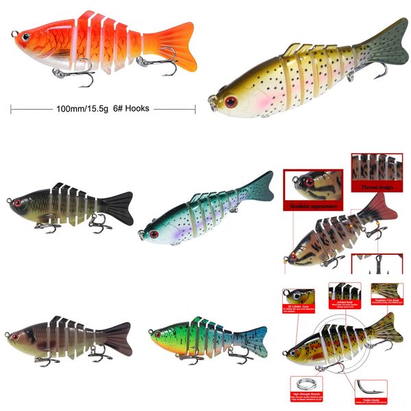 

cjtv8 luya 5 bait fasting soft fish simulation fake color set soft fishing bait