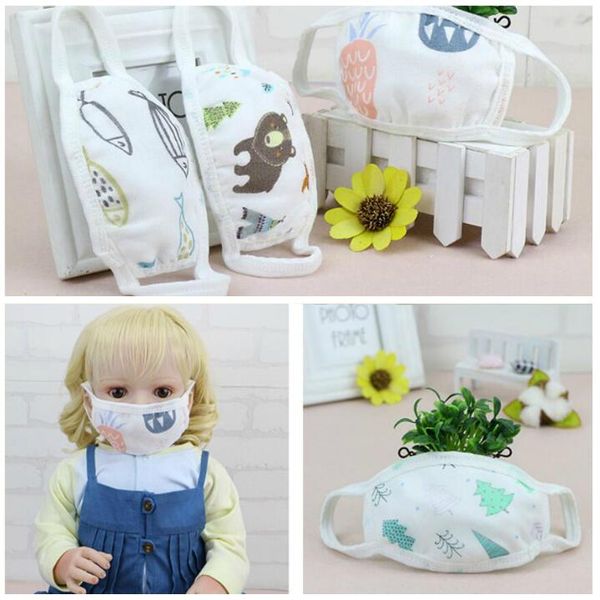 

6 layers gauze kids cotton mask thicken warm dust-proof cotton linen masks windproof washable reusable anti dust masks dhl