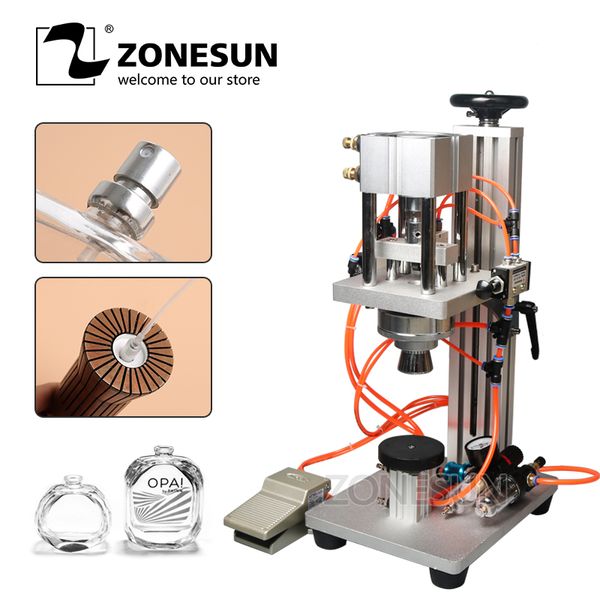 

zonesun perfume crimping machine+capper+ metal cap press machine+capping machine, perfume crimper, spray crimper