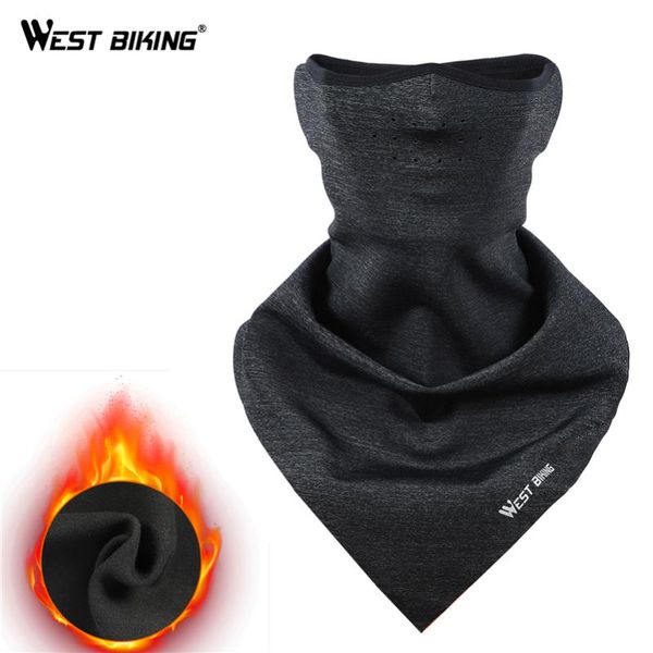 

west biking cycling face mask winter windproof fleece ski running sport mask warm neck scarf balaclava breathable bicycle, Black