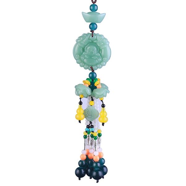 

blessing rearview mirror pixiu pendant tassel car hanging ornament lucky charm carving