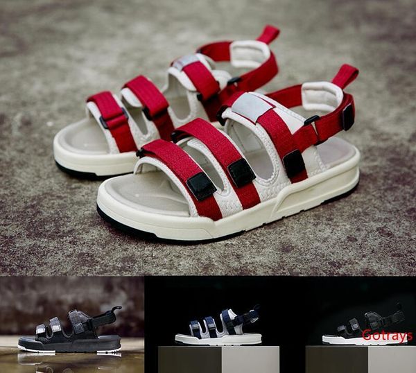 

wholesale new fashion causal slide sandals men women triple black white red blue classic fashion flat shoes sneaker eur 36-45
