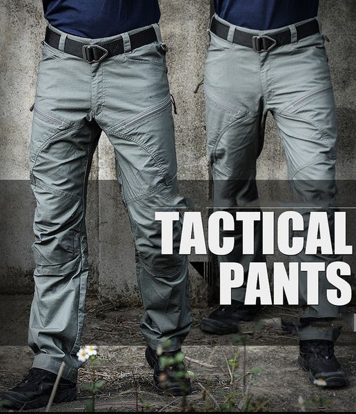 

outdoor quick dry breathable tactical pants spring autumn climbing training long trousers overalls waterproof oilproof khaki men, Black