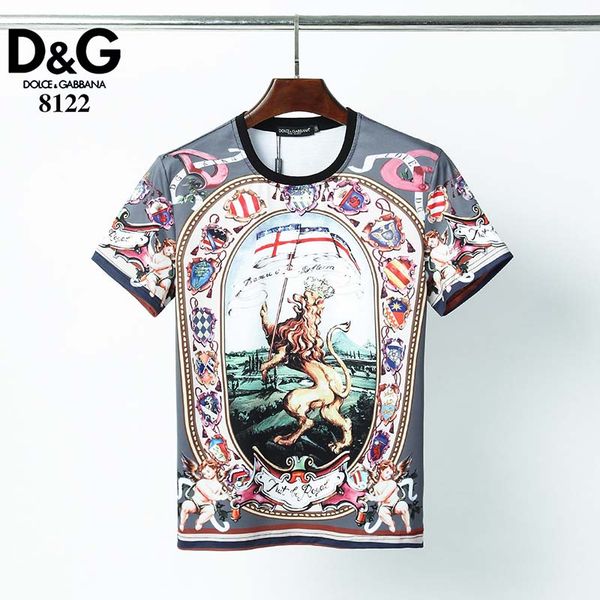 

summer thin section ice silk short-sleeved t-shirt male tide brand personalized printing half-sleeved round neck slim casual fancy t-shirt m, White;black