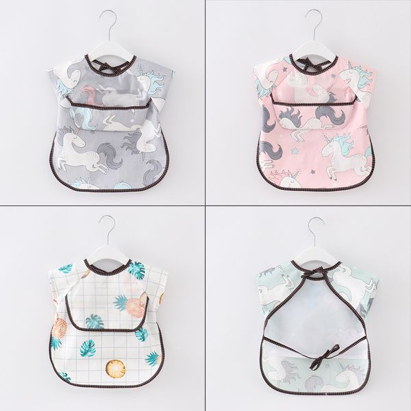 

dalemoxu bandana bibs cute baby bibs waterproof infant eating children drawing sleeveless soft plastic baby bib meal burp cloths