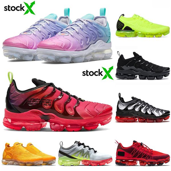 

luxury fashion 2020 tn plus vamaxpor womens mens running shoes triple white black fly knit 2.0 mutil trainers mens sneakers 36-40