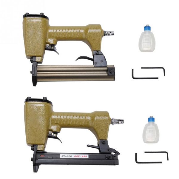 

1/4" pneumatic air nailer nail gun power tool for furniture woodworking