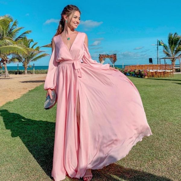 

prom evening dresses 2020 long long sleeve formal dress vestidos de fiesta de noche robe de soiree plus size, Black