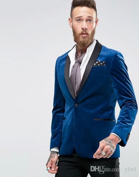 

classic velveteen tuxedos groom wedding men suits mens wedding suits tuxedo costumes de smoking pour hommes men(jacket+pants+tie) 63, Black;gray