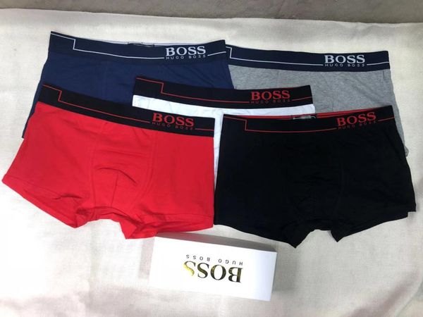

BSXCS3 Оптовая Brand Men нижнее белье Боксеры Luxury Трусы Письмо дышащий Soft Короткие Pant Men Boy Design Трусы 3 шт нет Box