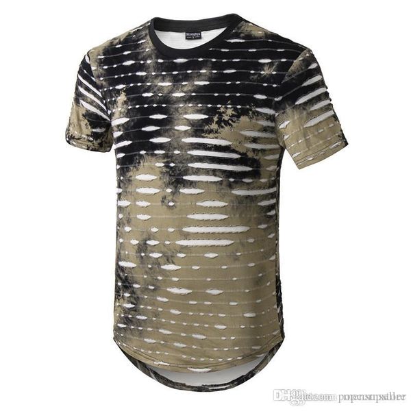 

мужские высокие уличные ярусные футболки летние дизайнерские o-образным вырезом с длинными отверстиями печатные тройники с короткими рукавам, White;black