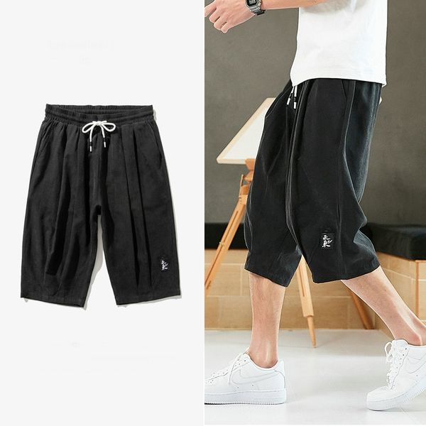 

mens harem pants fashion leisure sweatpants male 2020 summer harajuku hip hop jogging pants men large size m-8xl dropshipping, Black