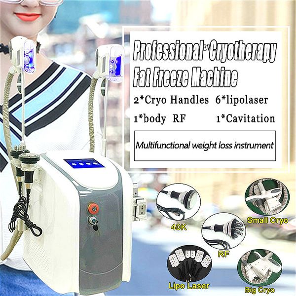

cryo холодная формируя машина тело lipolaser уменьшая оборудование вакуум rf уменьшая машину для тучный 2 ручки груза падения
