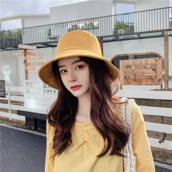 

four seasons women cap fashion stingy brim hats with print pattern breathable casual fitted beach hats with letters optional double-sided, Blue;gray