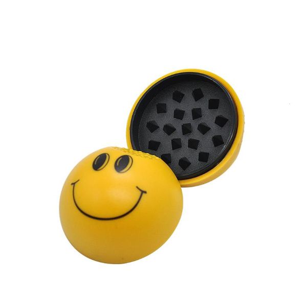 Smerigliatrice manuale in plastica Smile Face con magnete